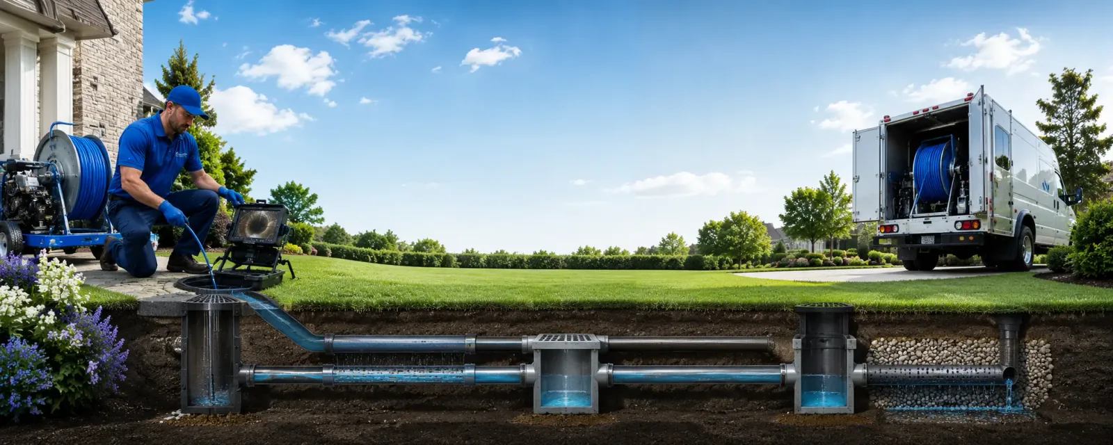 Outdoor drain cleaning information for Kenefic, OK